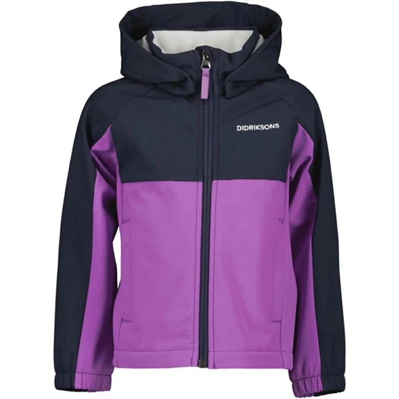 Street Personality Style Didriksons Tulip Purple Troel Kids Jacket