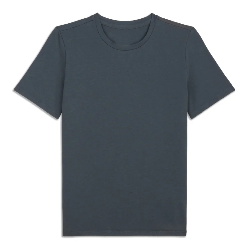 Party Wear Organic Cotton Straight-Hem Crewneck T-Shirt - Resale