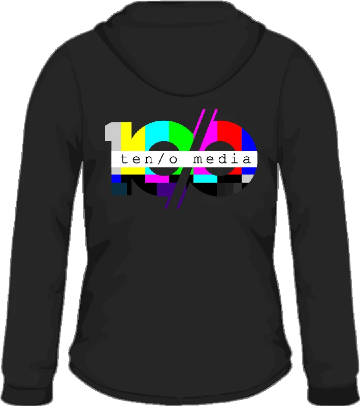 Minimal Style ten/o - 'Bars and Tones' Hoodie - Black