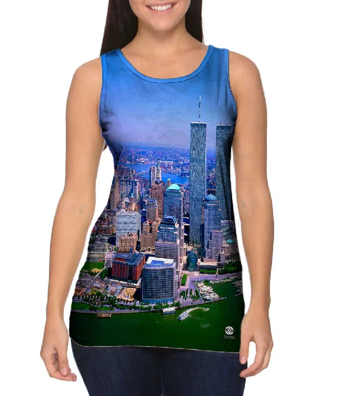 Street Vertical And Horizontal Design Twin Towers Nyc
