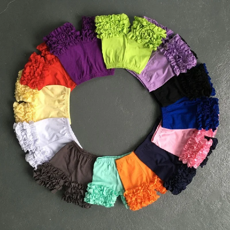 Single-shoulder Neck Design baby girls summer shorts icing shorts13 colors SOLID COLOR summer shorts children boutique shorts Single-shoulder Neck Design baby girls summer shorts icing shorts13 colors SOLID COLOR summer shorts children boutique shorts