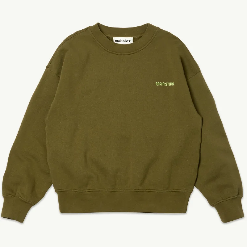 Avant-garde trend Bubble Sweatshirt in Tapenade by Main Story