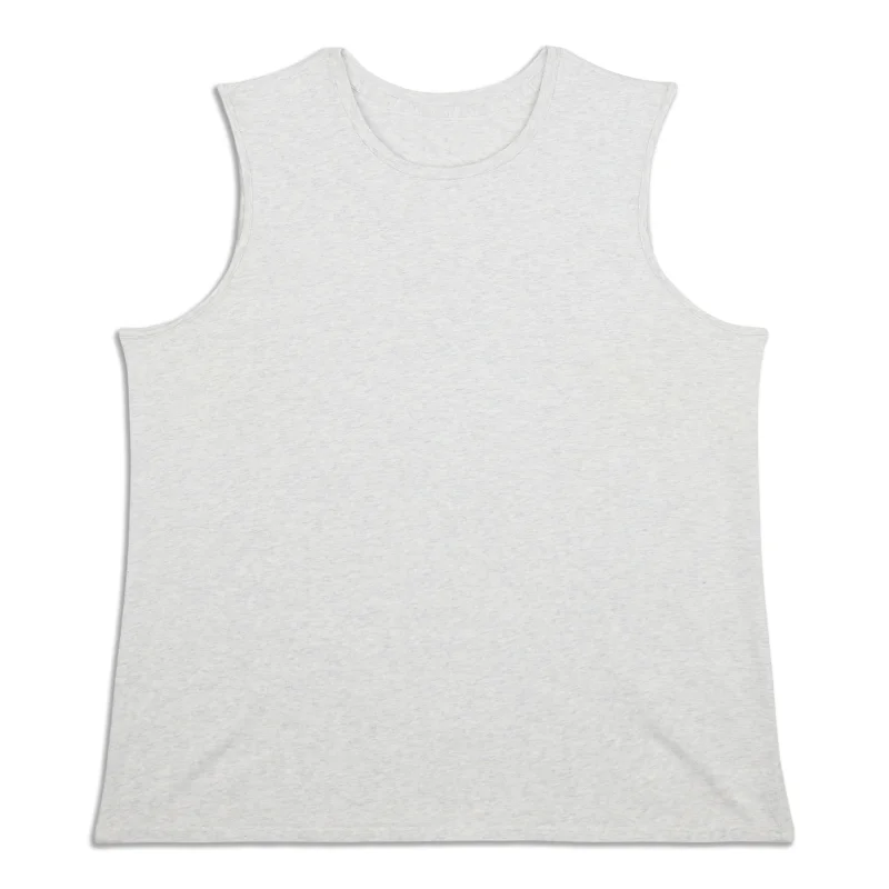 Trendy and versatile Organic Cotton Crewneck Tank Top - Resale