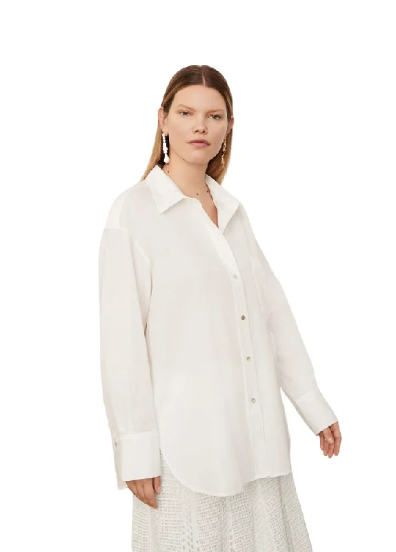 Moisture wicking Oversized Shirt - White