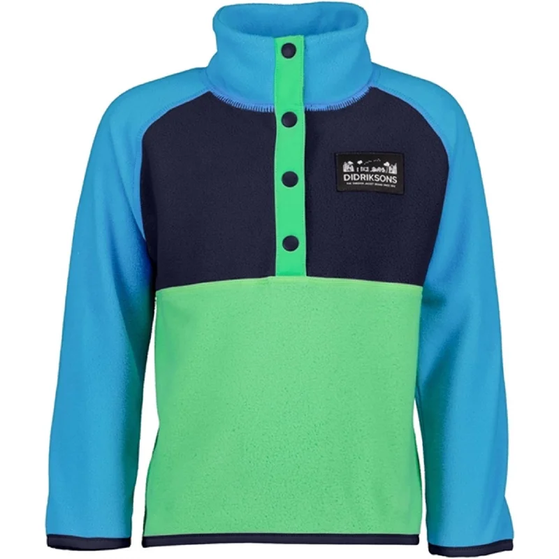 Literary Style Didriksons Frog Green Monte Kids Fleece Jacket
