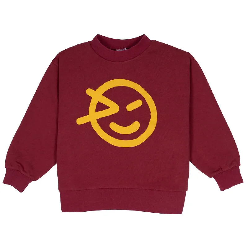 Round neck design Wynken Sweat in Collage Red by Wynken - Last Ones In Stock - 2-6 Years