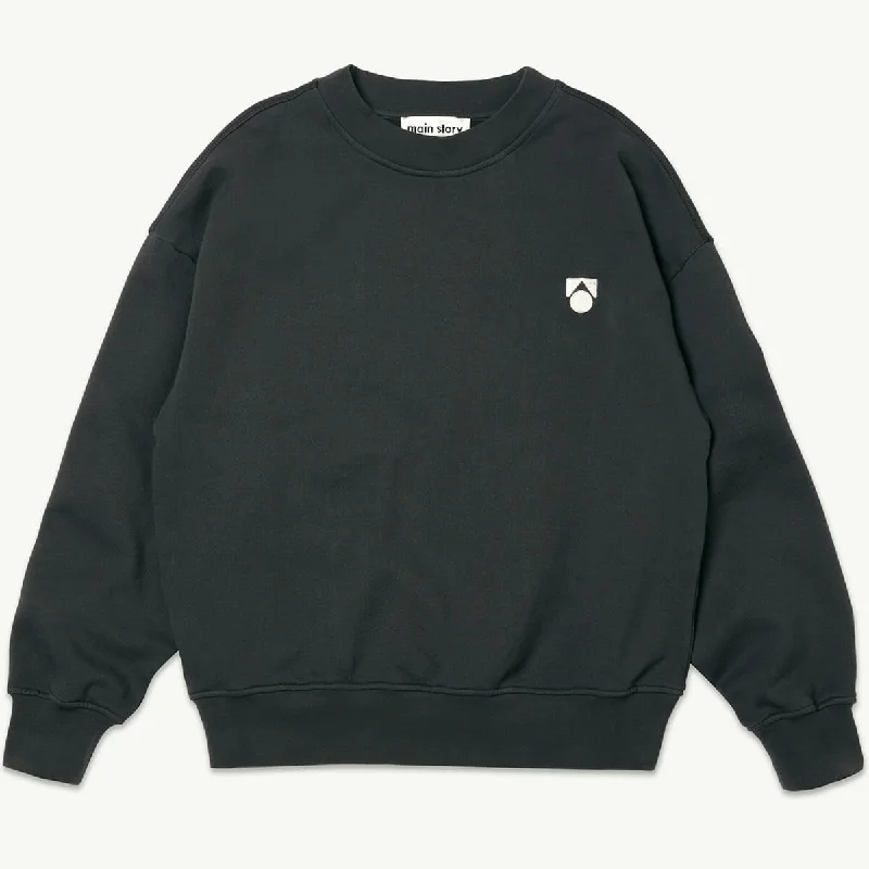 Amazing design Bubble Sweatshirt in Phantom by Main Story