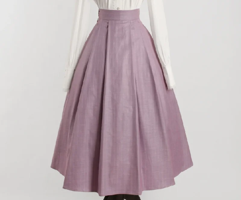 Sports Functional Style Pace of the Wind - Midi Skirt in Lilac