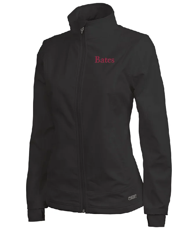 Sweet breath Women's Full Zip Black Axis Soft Shell Jacket from Charles RIver