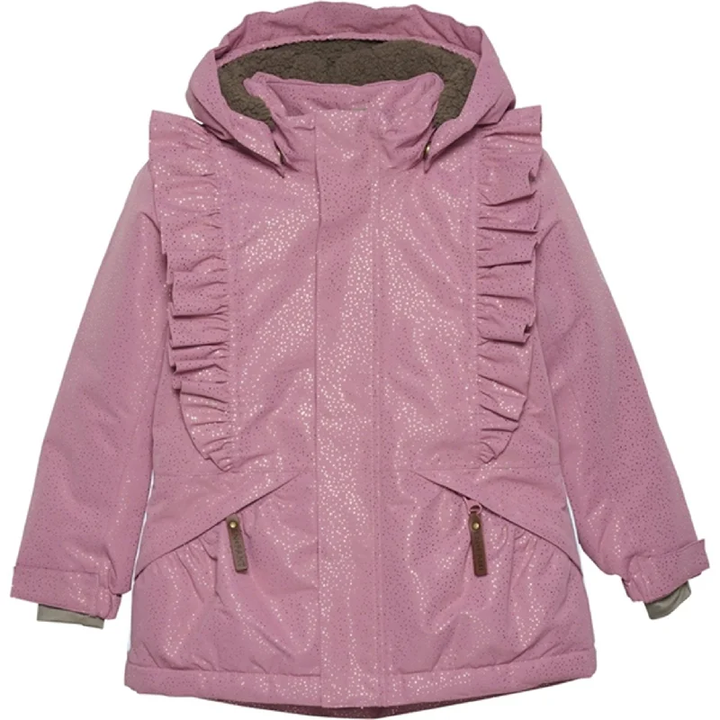 Mid-length Style En Fant Jacket Glitter Mesa Rose
