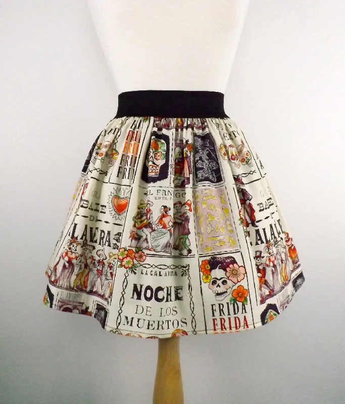 Sports Express Frida "Noche De Baile"Pleated Skirt #S-AP922