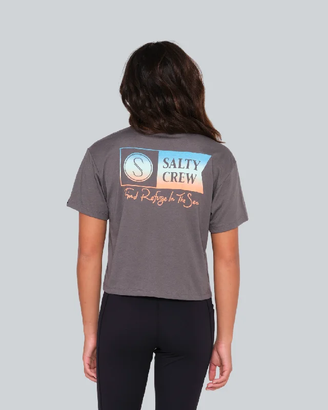 Noble Temperament Alpha Gradient Skimmer Tee - Charcoal