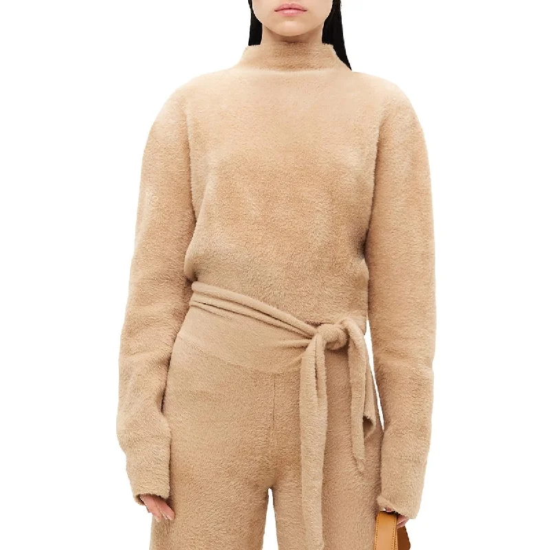Luxury and fashionable Simon Miller Womens Oko Crop Funnel Neck Pullover Sweater
