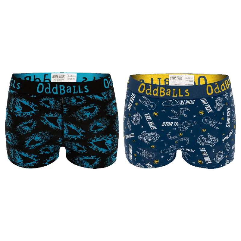 Classic style Star Trek Bundle - Ladies Boxer Shorts 2 Pack Bundle