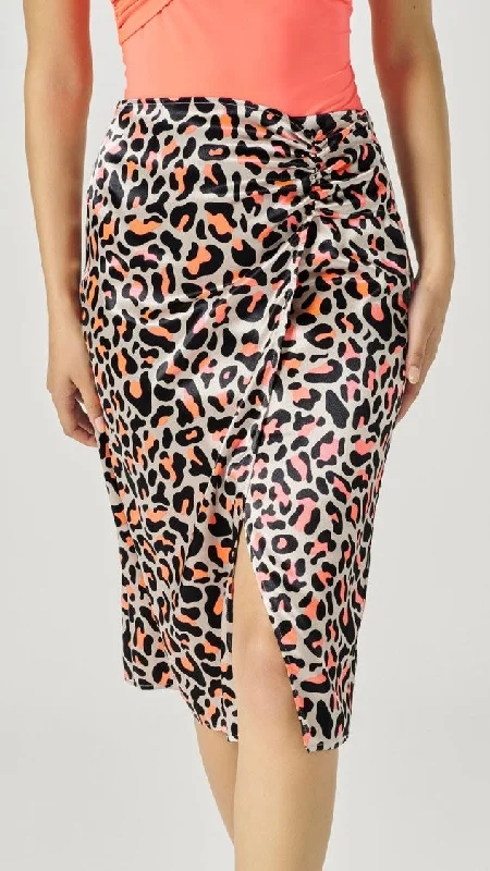 British casual Neon Leo Skirt