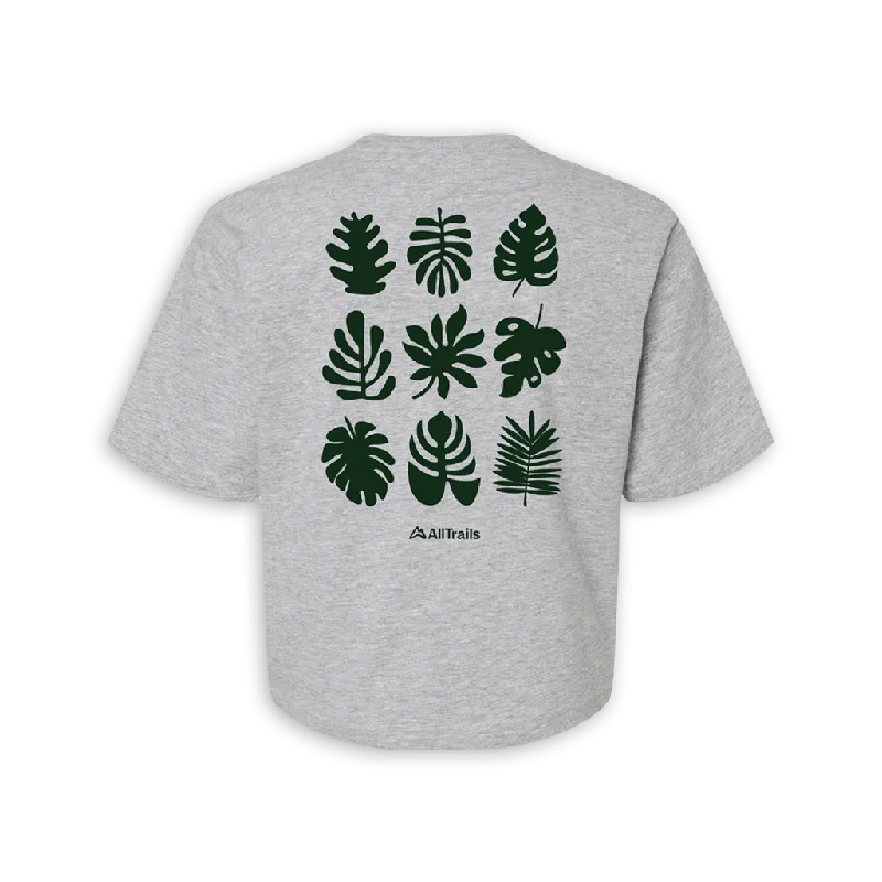 Sweet breath Foliage Women's Boxy Tee - Heather Gray
