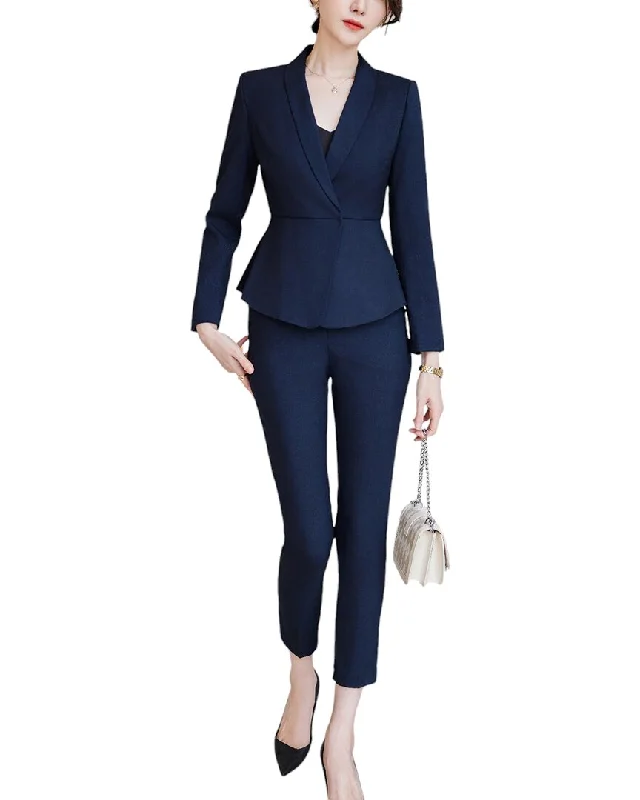 Luxury and fashionable LIONELLO SALVI 2pc Blazer & Pant Set