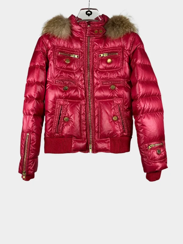Black And White Style Puffy Jacket