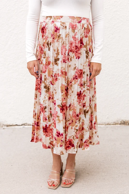 Design Perception Lottie Pleated Skirt | Pink Multi