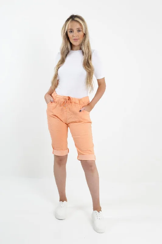 Trendy Traveler Made In Italy Plain Magic Shorts