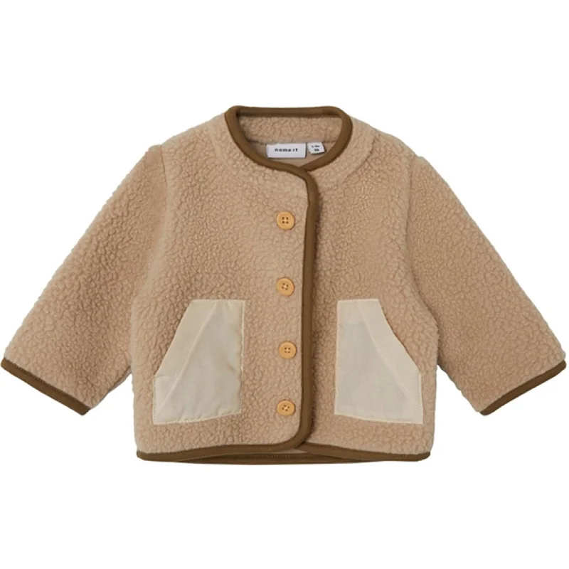 Unique prints Name it Oxford Tan Nomo Teddy Jacket