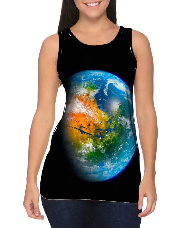 Cool Breeze At Night Terraformed Mars Globe Realistic Space