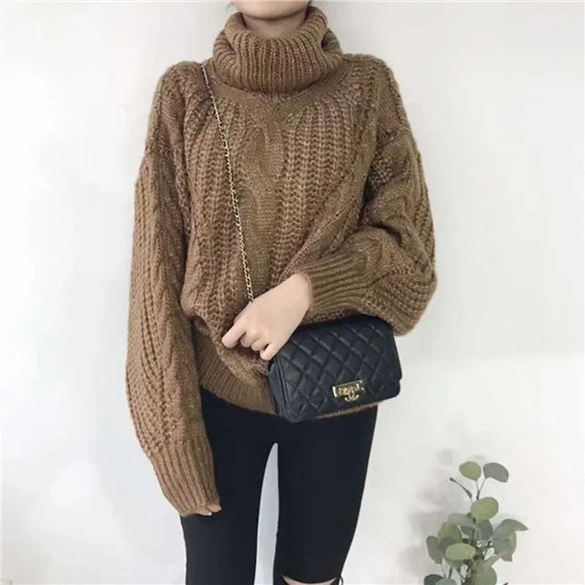Cool Style PENELOPE Thick Turtleneck Sweater
