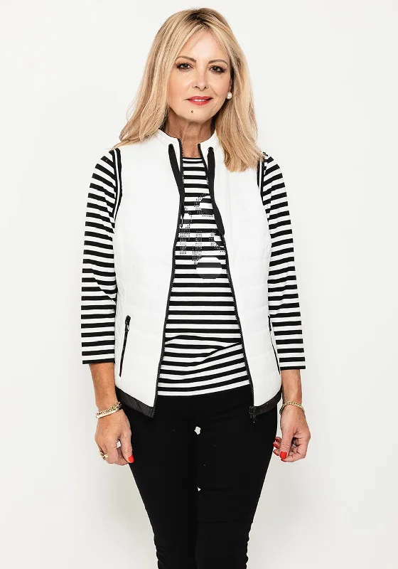 Wandering freely Rabe Reversible Short Gilet, Black & White