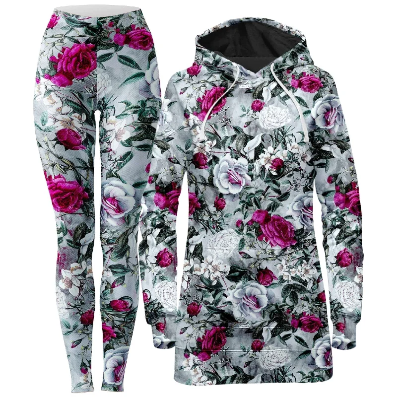 Slim Fit Vapor Hoodie Dress and Leggings Combo
