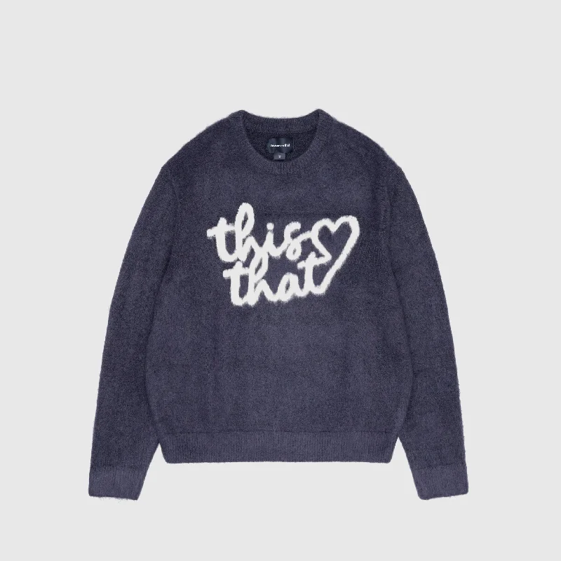 Sports Yoga Style HEART LOGO SWEATER