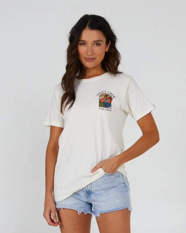 Fashionable sports Sail Away Boyfriend Tee - Off White