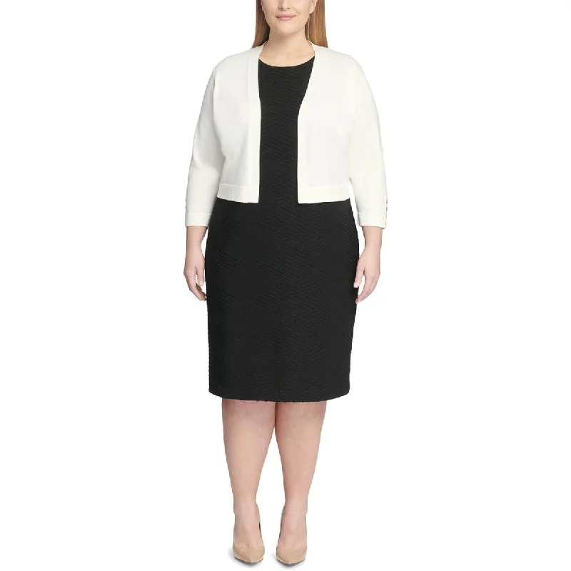 Simple research Tommy Hilfiger Womens Plus Knit Open Front Shrug Sweater