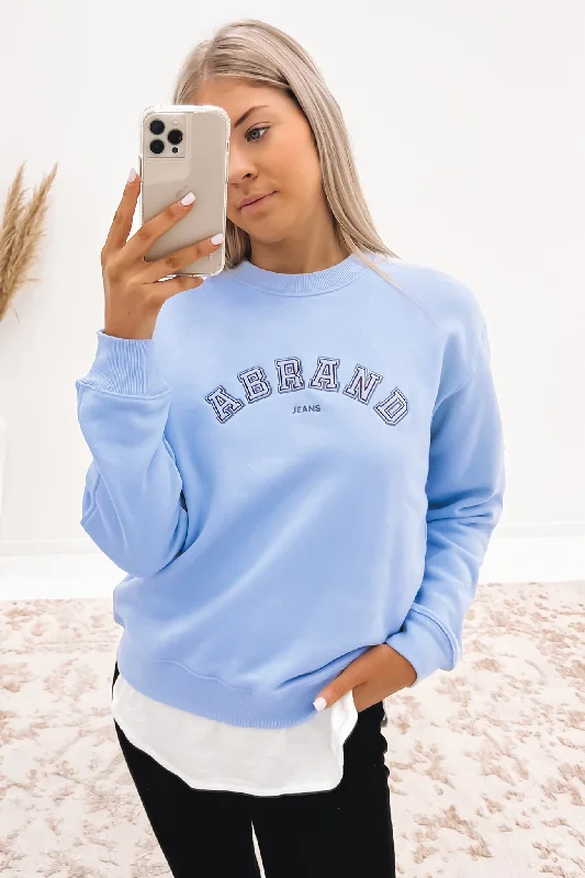 Casual And Versatile Timeless-style A 90s Sweat Dusty Blue