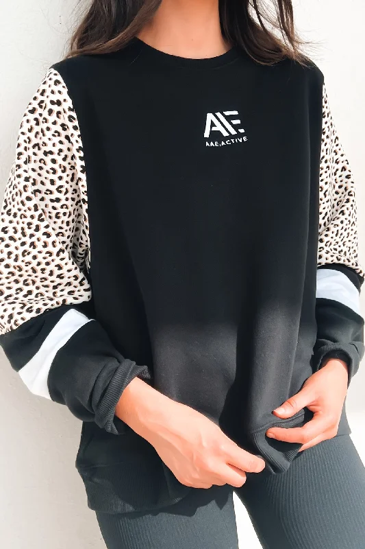 Sweet breath Plaid Pullover Anderson Original Crew Black