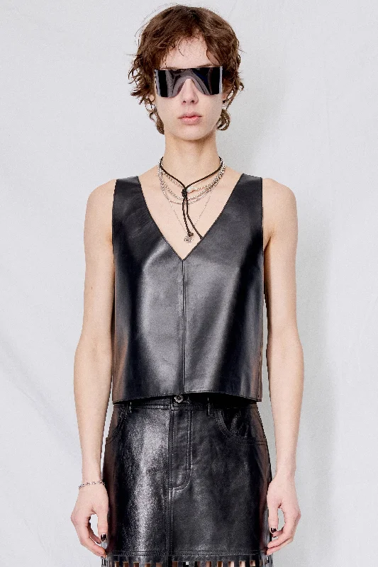 Luxury and fashionable Versatile items Black Sibyl Top