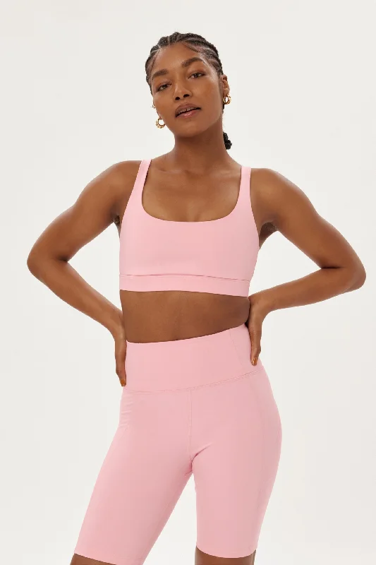 Sports Casual Style Elegant and noble Candy Pink Andy Bra