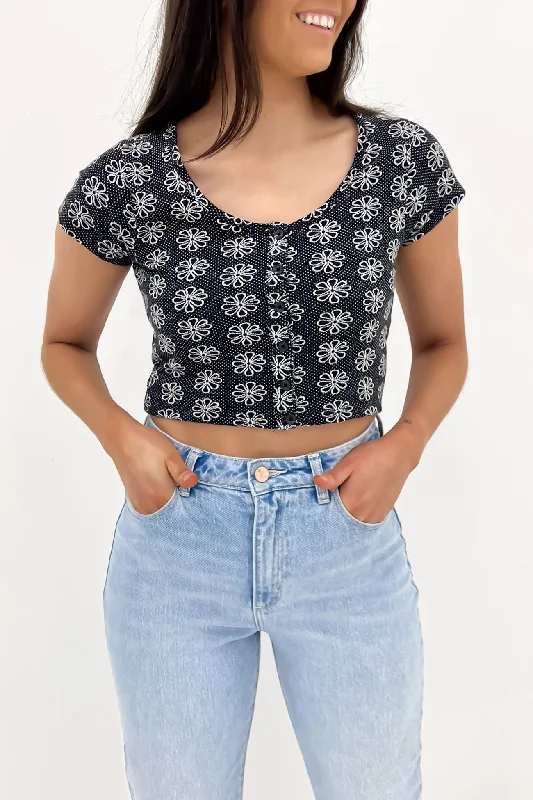 Single item design Boutique display Daisie Babie Top Black