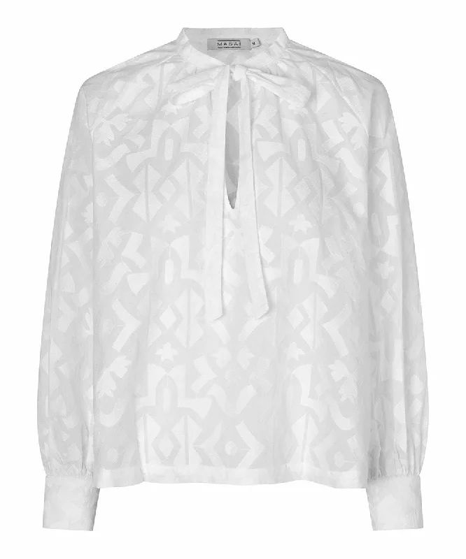 Sweet Girl Goddess style Dortea Tie-Neck Top