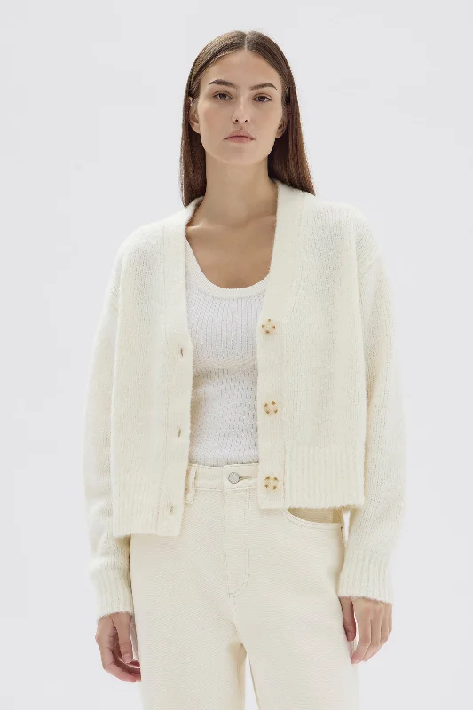 Single-shoulder Neck Design Tie-dye Knit Sweater  Evi Knit Cardigan