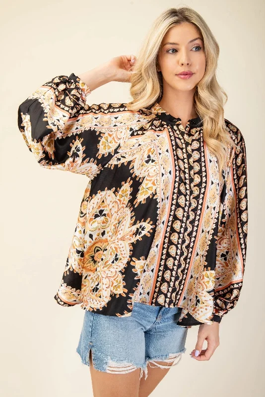 Moisture wicking Exquisite fabrics Gigio Women's Tops Blouse with Covered Button Pla Moisture wicking Exquisite fabrics Gigio Women's Tops Blouse with Covered Button Pla