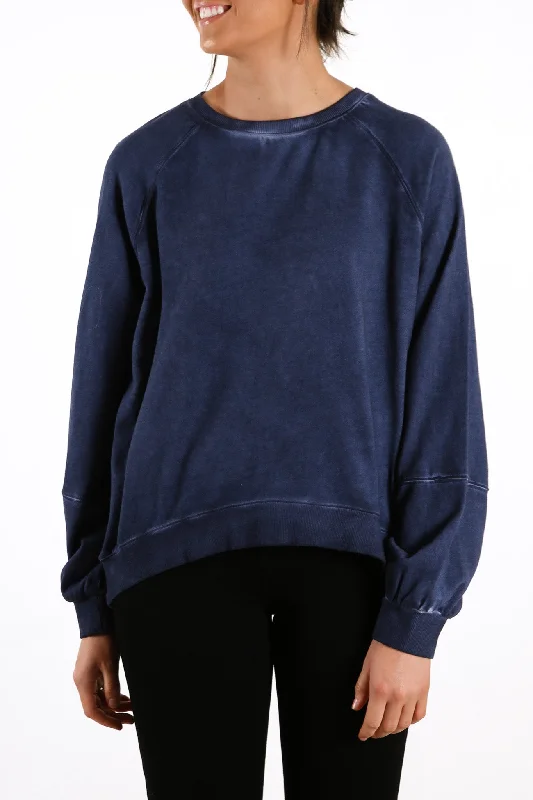Elegant Style Effortless-chic Heritage Sonny Crew Navy