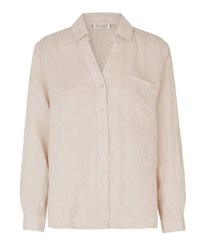 Energetic New season series Isela Button-Up Linen Shirt