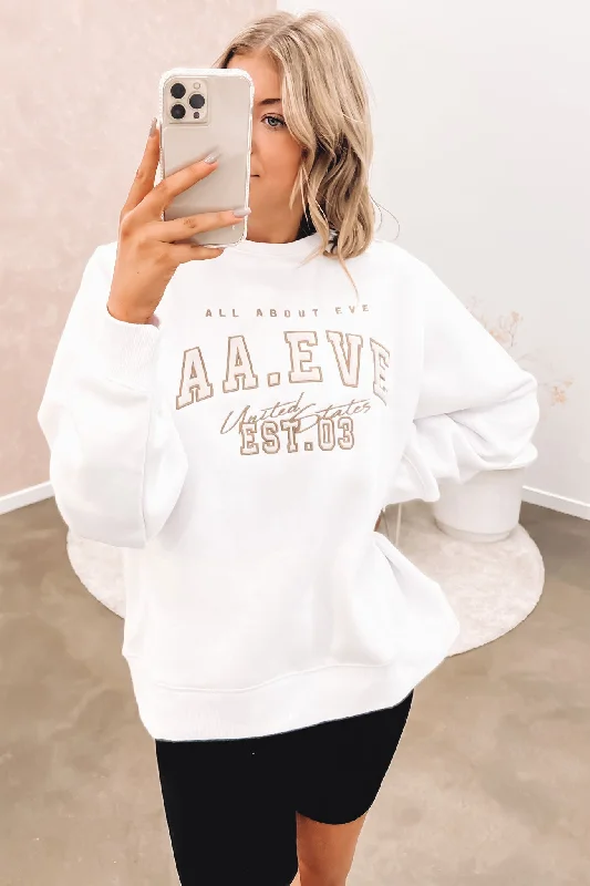Trendy and versatile Warm-chic Jordan Leopard Crew White