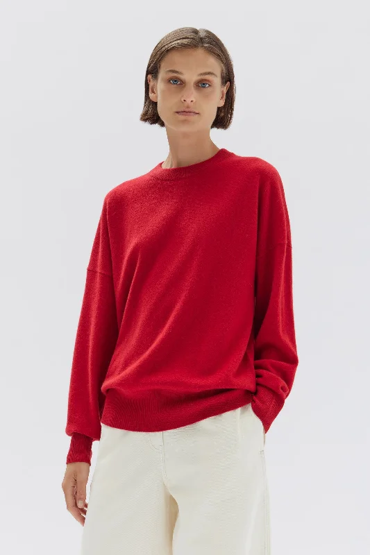 Cool Breeze At Night V-neck Knit Dress Lena Cashmere Sweater