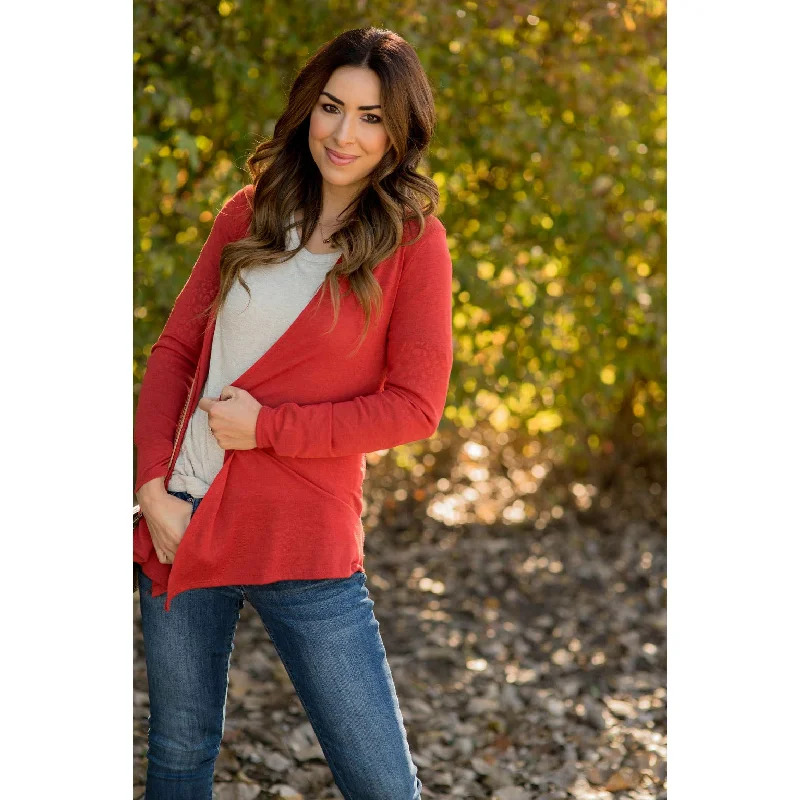 Printing decoration Knit Tunic  Lightweight Basic Cardigan
