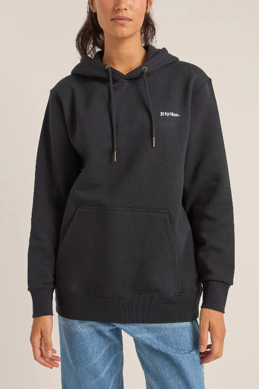 Sports Jumpsuit Minimalist Hoodie Logo Boyfriend Fleece Hood Black
