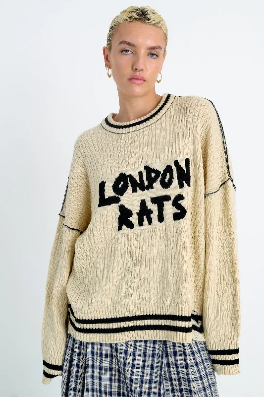 Extra long version Knit Poncho London Rats Knit Jumper