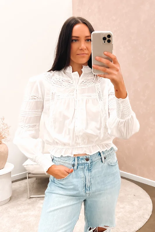 Comfortable and simple Free and comfortable Paige Top White