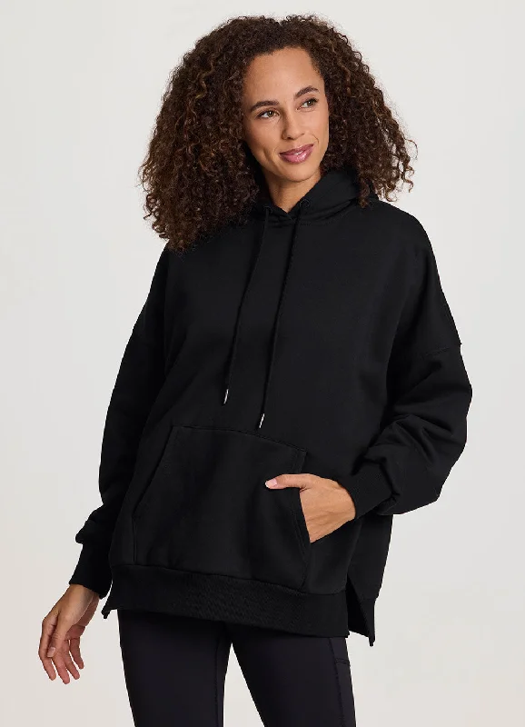 Renaissance Style High-neck HoodiePlus Everyday Go-To Oversized Fleece Hoodie