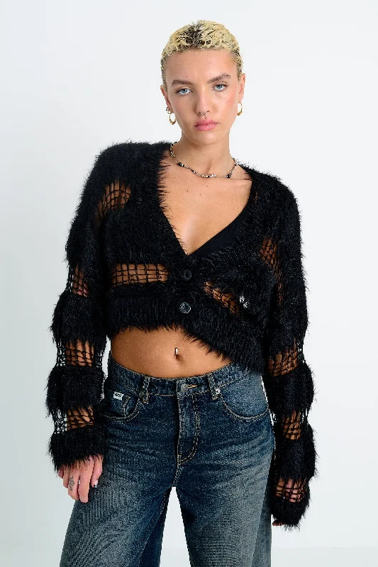 Leisure Travel Knitted Hoodie Realm Cardigan